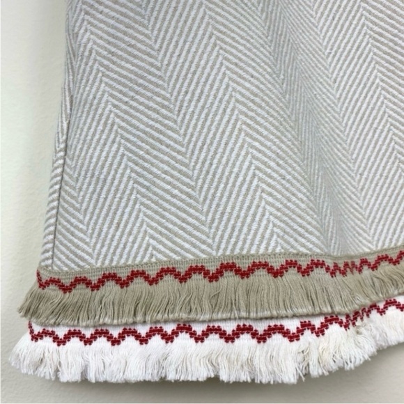 NWT FREE THE ROSES Anthro Herringbone Fringe Hem Mini Dress Boho Twee Academia - Picture 10 of 15